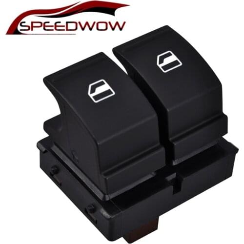 SPEEDWOW 1PCs Electric Control Power Window Button Switch for Skoda Octavia Fabia 2 Roomster 1Z0959858 Durable Parts