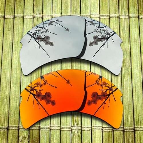 Polarized Replacement Lense For-Oakley Flak 2.0 XL Sunglasses Frame - Chrome & Red Combine Options