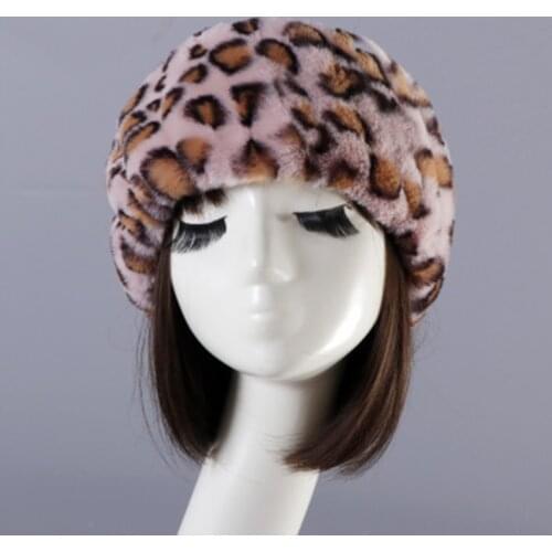 Russia Style Fox Fur Hat For Women Faux Fluffy Caps Russian Winter Thick Warm Ears Fashion Bomber Hat Winter Thick Warm Ears