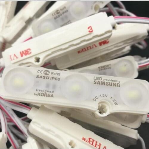 LED Module lighting SMD 5730 3 LEDs IP68 waterproof white warm white DC 12V Advertising Light Led Sign Backlight light