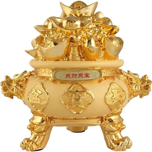 TREASURE BOWL DECORATION HOME DECORATION ACCESSORIES FOR LIVING ROOM RUSTIC HOME DECOR FENG SHUI MINIATURE GARDEN