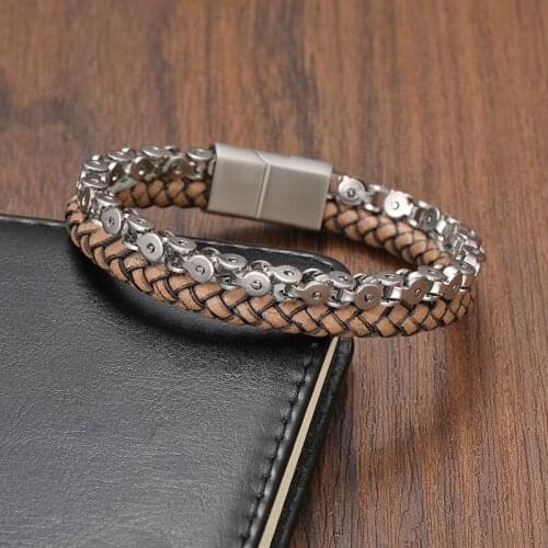 TeHao Boho Jewelry Men Charm Bracelet Set Cuban Link Bracelet Luxury Charkra Bracelet Bangle For Women Stainless Stee Wholesale