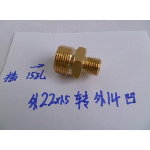 Vidric Ultra-high pressure cleaning machine high pressure pipe hydraulic joint copper inner and outer wire M14X1.5 turn 22*1.5