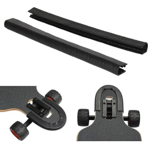 2Pcs Rubber Scratchproof Skateboard Protection Strip Longboard Protect Anti Collision Strips Skateboard Bumpers Accessories
