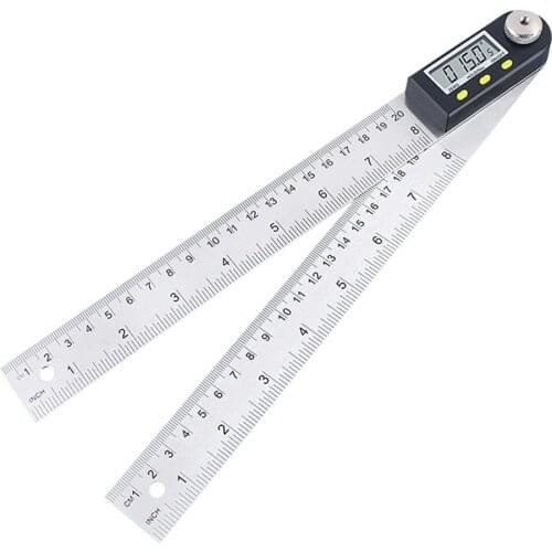 200mm Stainless Steel Digital Meter Angle Inclinometer Angle Digital Ruler Electron Goniometer Protractor Angle finder