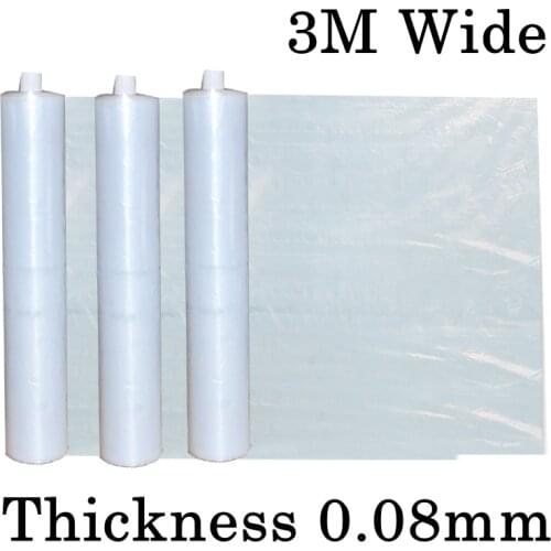 3M Wide Agricultural Greenhouse Film Farm Crops Vegetable Plant Cover Transparent Tarpaulin Film Various Size
