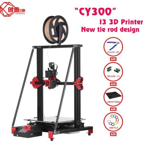Creativity I3 FDM CY300 3D printer TMC2208 drives 3DTOUCH 300x300x400 Large Size High Precision and high quality 3Dprinter kit