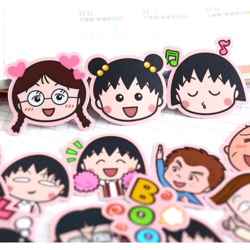40pcs/pack ball avatar girls stickers Flakes Diary car Decoration Diy Hand-drawn comics schoolboy Scrapbooking Children Sticker