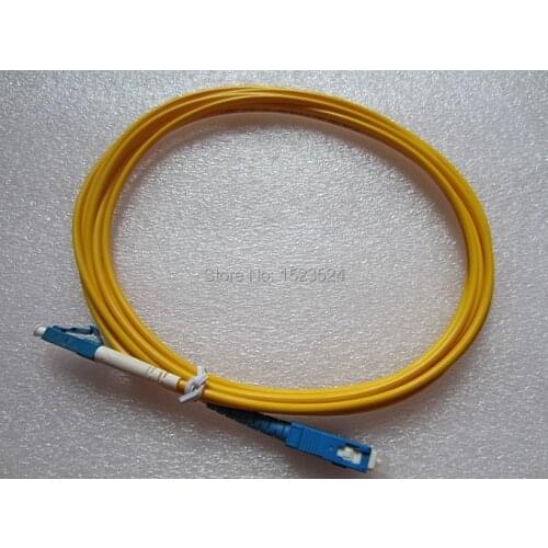 Free Shipping 5pcs/lot SM Simplex PVC 2mm 7M SC-LC Fiber Optic Jumper Cable SC/UPC-LC/UPC Fiber Optic Patch Cord