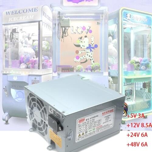 5V 12V 24V 48V Power Supply Toy Crane Claw Game Machine AC100~250V 450W Switch With EU /US /UK Cable Arcade Game Accessories