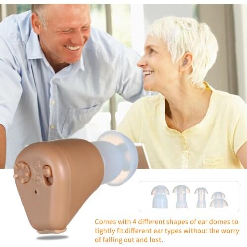 AXON Mini ITE In the Ear Digital Hearing Aid Personal Sound Amplifier (Fits Both Ears) Noise Reduction for Adults Elder Seniors