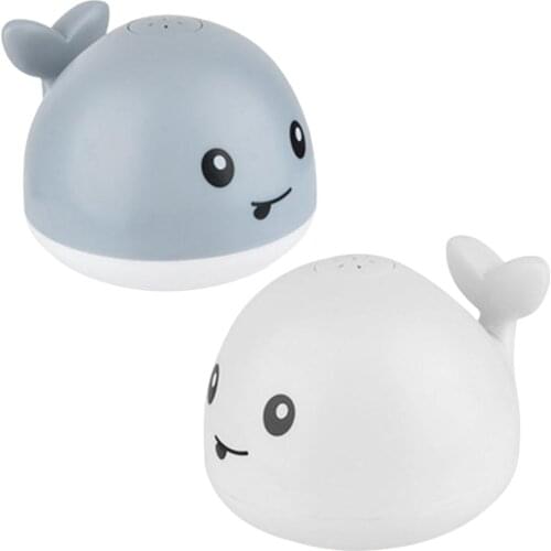 Baby Bath Toys Light Up Bath Toys Automatic Electric Induction Whale Sprinkler Baby Bath Fun Toys