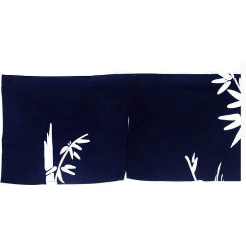 Customized Accept) Korea/Japan/China Sushi Restaurant Kitchen Hanging Doorway Split Cloth Curtain- Bamboo