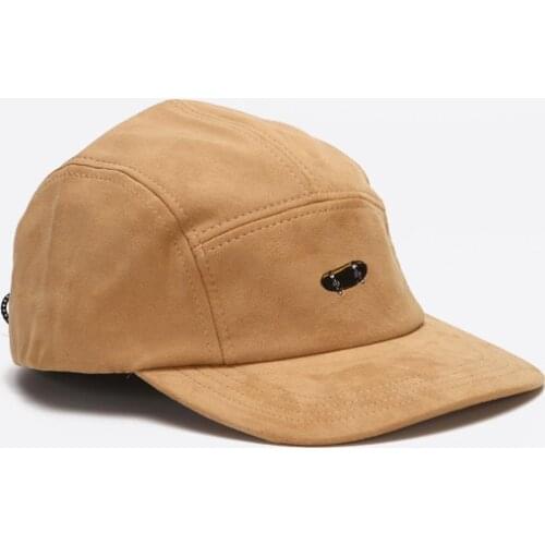 5 Panels Cap Short Brim Baseball Hat for Women Flat Bill Blank Camping Gorras Solid Color Low Crown Classic Adjust Men Cap