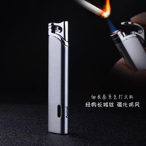Compact Turbo Mini Gas Torch Lighter Windproof All Metal Jet Cigar Lighter 1300 C Butane No Gas Gadgets For Men Gift