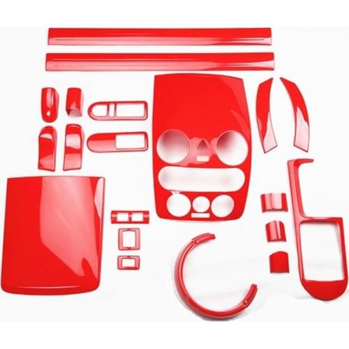 Red Car Interior Center Console Door Sill Moulding Trim for Volkswagen Beetle 2003 2004 2005 2006 2007 2008 2009 2010 2011 2012