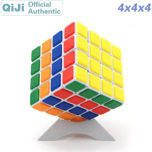 QiJi 4x4x4 Magic Cube QJ 4x4 Cubo Magico Professional Neo Speed Cube Puzzle Antistress Educational Toys For Children