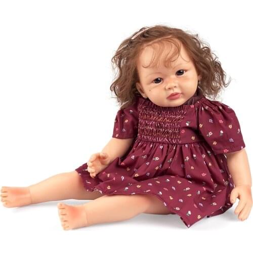 RBG 20 Inches Olivia Bebe Reborn Baby Soft Vinyl Doll LoL Lifelike Toddler Newborn Baby Toy Surprise Toys For Girl Children