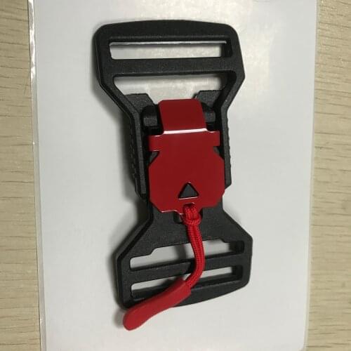 AINOMI BLACK Fidlock V-Buckle + Pull Tab 40mm - Magnetic Tactical Connector Fastener