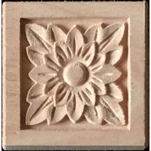 Wood Home Decoration Doors and Windows Small Decorative Floral Applique Mini Crossbow Kawaii Figurines Miniatures Carved