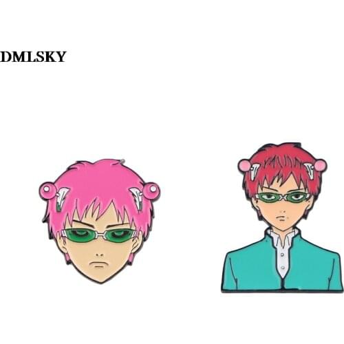 MD125 DMLSKY Anime Brooch Metal Badge Icon on The Backpack Pin Brooches for Clothing Jewelry Gift