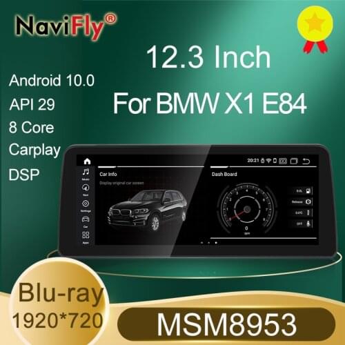 NaviFly New 10.25" 12.3" Android 10.0 Car Multimedia Player Carplay For BMW X1 E84 2009-2015 MSM8953 8Core 4G+64G Android Auto