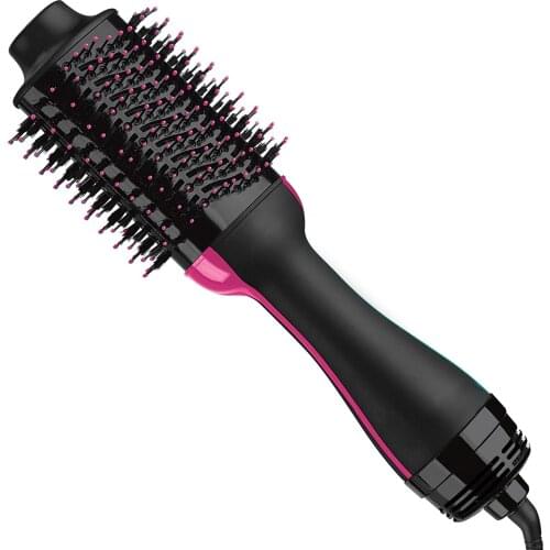 One Step Hair Dryer Brush Hot Air Electric Hair Comb Styler Womens Professional Hair Blower Curler Straightener Brush