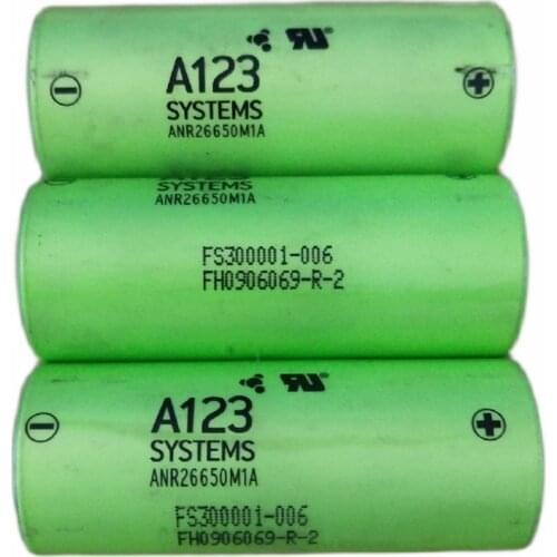 Limited Stock Retail 2500mAh 3.2V A123/ANR26650M1 New Rechargeable Battery High Quality