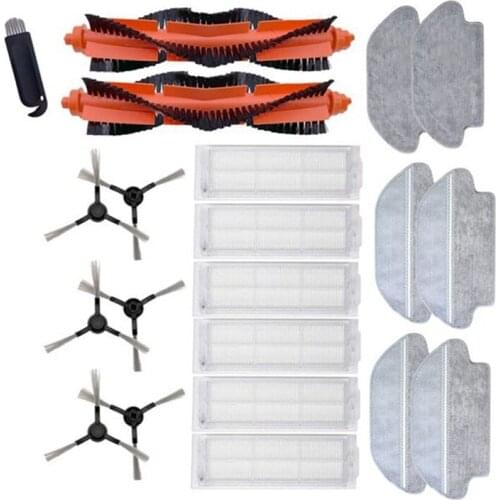 Main Brush Hepa Filter Side Brush Mop Cloth for Xiaomi Mijia STYJ02YM,Mop for Viomi V2 PRO V3 SE V-RVCLM21B