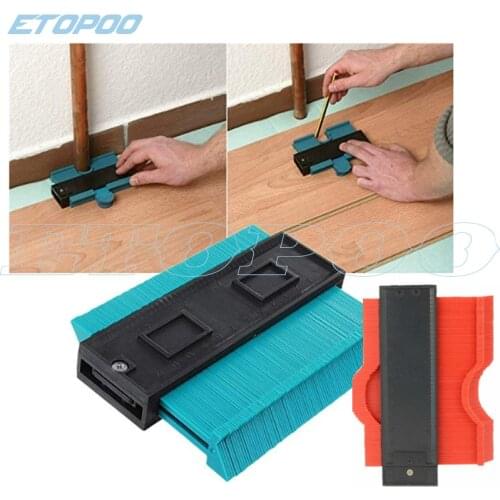 Plastic Profile Copy Gauge 5" Contour Gauge Duplicator Width Wood Marking Tool Carpenter Measurement Square ruler General Tools