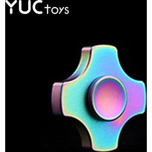 Rainbow Creative MINI Light Metal Fidget Spinner Changes Hand Spinner Office Toy Adults Stress Relief Toys For Kids