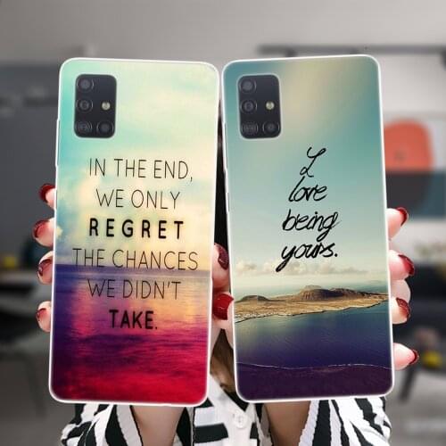 Seaside Scenery Sunrise Silicone Case For Samsung A52 A72 A51 A71 A50 A70 A02 A12 A42 A32 A31 A21S A41 A20 A30 A40 A11 Cover