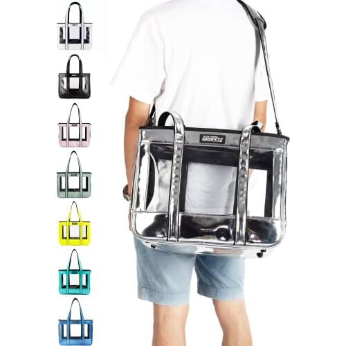 Large Pet Dog Cat Carrier Bag Fashion Transparent Travel PU Shoulder 7KG Backpack Airline Approved Handbag