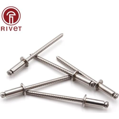 Stainless Steel Round Head Open End Rivet M3*6/M3*7/M3*8/M3*10mm Remaches Increase Grip Blind Rivets Nail Pop Rivets Fastener