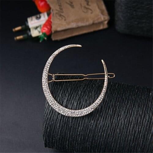 WWLB ( 3 Pcs / Set )Branded Design Star Moon Rhinestone Hair Clip Hairpins Fashion Hairpins Accessories Women Jewelry