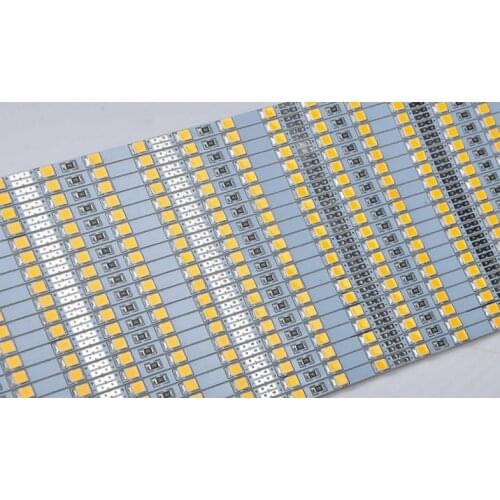 100pcs ultra slim 4mm width rigid led bar hard Strip board 72 LED 120leds 2835 for Light box showcase home party lamp DC12V