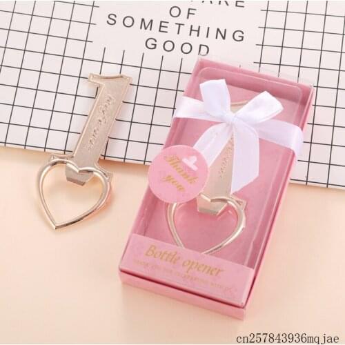 50 Pcs Number 1 Design Bottle Opener Forever Love Openers Wedding Favors Baby Shower Gifts First Communion Baptism Gift