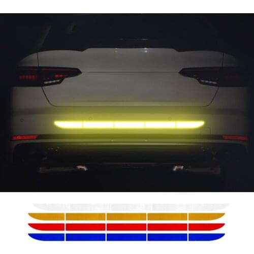 Car Sticker Strip Trunk Reflective Warning for astra h skoda fabia hyundai i30 w211 solaris renault megane 3 mercedes w203