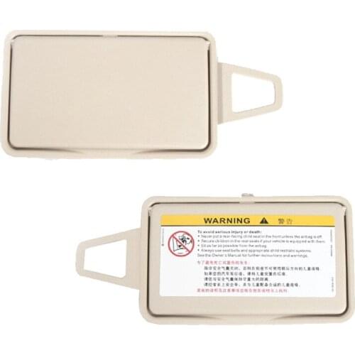 Beige Car Sun Visor Shade Makeup Cosmetic Mirror Cover for Mercedes Benz E Class W211 03-08