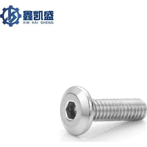 Large Flat Head Hexagon Socket Furniture Stainless Steel 304 Chamfered Hexagon Socket Screw Bevel Bolt M3M4M5M6M8 Splint Screw