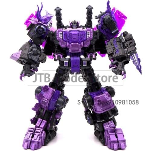 G-creation Transformation Action Figure Diablo version Dinoking Volcanicus Slag Sludge Snarl Swoop Slash Dinobot 5IN1 Robot Toy