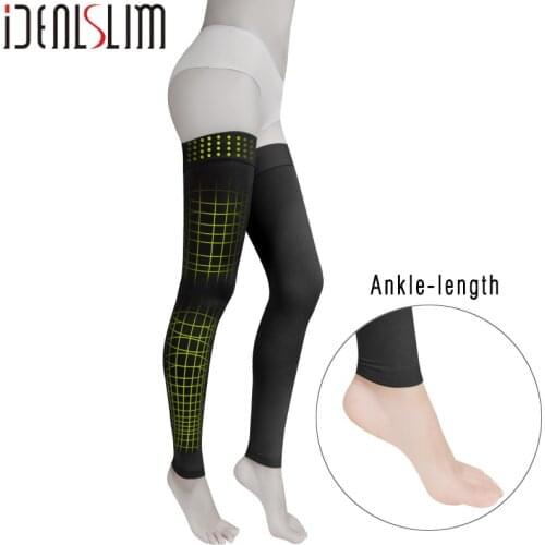 IDEALSLIM 23-32mmHg Compression Stockings Varicose Veins Compression Thigh Hihg Sleeve for Women