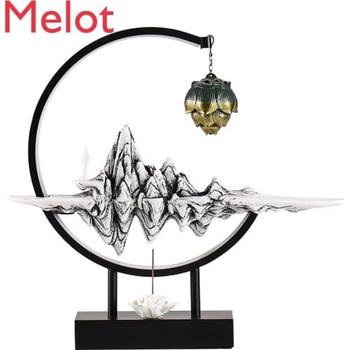 Backflow Incense Burner Cool Hanging Indoor Incense Creative Zen Sandalwood Agarwood Tea Ceremony Room Ceramic Ornaments