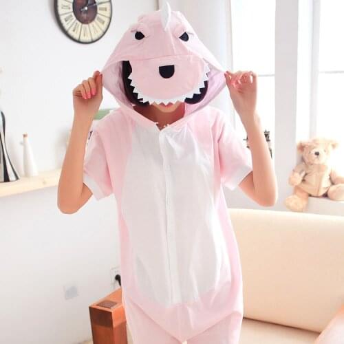 Boy Girl Summer Cotton Pajama Kigurumi Dragon Pijama For Women Men Onesie Adult Animal Anime Family Sleepwear Cosplay Pyjama Kid
