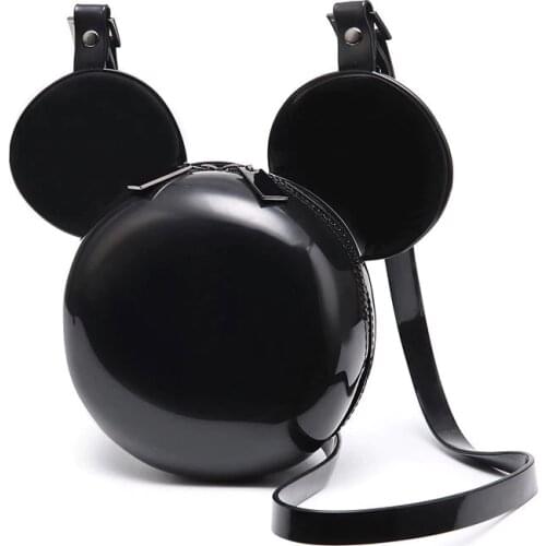 Fashion Mini Handbag PU Leather Shiny tiny Cartoon Mickey Bag Shoulder Messenger Bags bolsa feminina