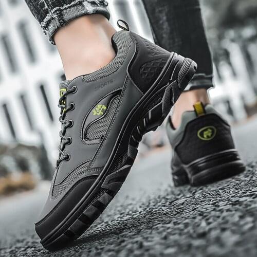 Brand New Spring Autumn Men Outdoors Round Toe Sneakers Fashion Desert Casual Men Shoes Mens Climbing Hiking Shoes Size 39-45
