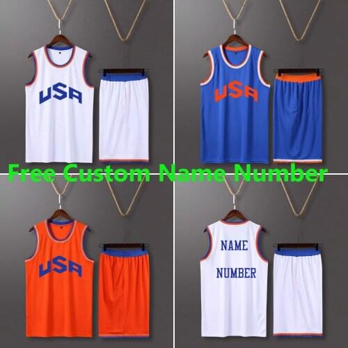 Men & Kid Basketball Kit Shirt Shorts Suit Uniforms Youth college Throwback Basketball Jersey Kits Sets Custom Team Clothing