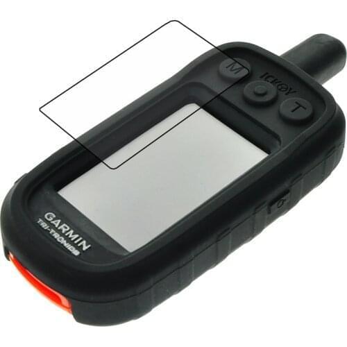 Soft Silicone Protective Protect Case + Screen Protector Shield Film for Handheld GPS Garmin Alpha 100 Alpah100 Accessories