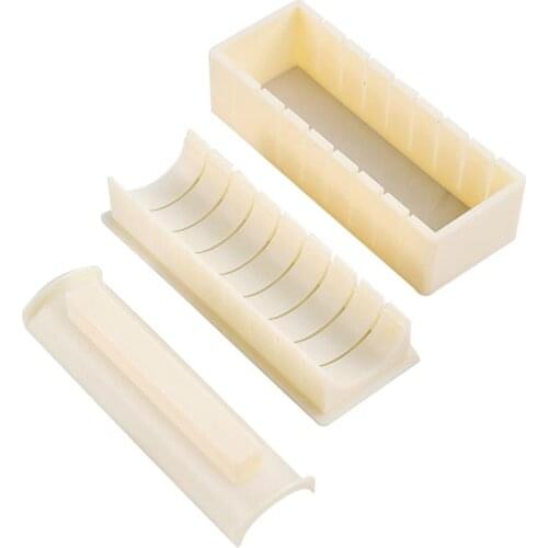 Sushi Roller Kit Portable DIY Sushi Seaweed Dried Laver Roll Making Mold Home Kitchen Sushi Rice Roll Mold Sushi Tools Supplies