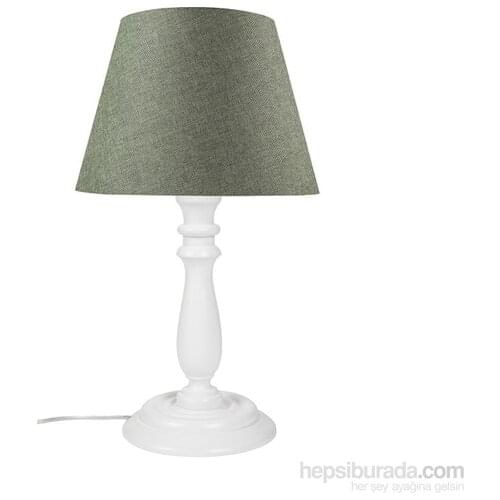 New Lampshade White Foot/Green Hat Lampshade